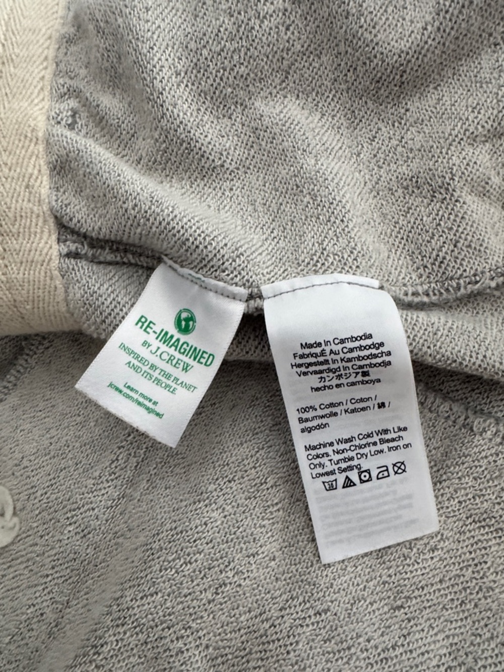 J. Crew Heather Gray Men’s Knit Drawstring Shorts - Picture 4 of 6